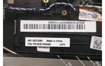 Lenovo 5CB1D33483 Tastatur inkl. Topcase spanisch L82M8 GY BL