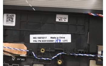 Lenovo 5CB1D33501 Tastatur inkl. Topcase ASM_UK L82M8 GY NBL