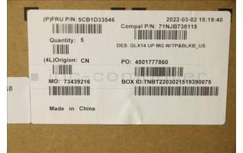 Lenovo 5CB1D33546 Tastatur inkl. Topcase ASM_ENG C 21A3 MGBL