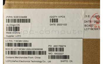 Lenovo 5CB1D34468 Tastatur inkl. Topcase ASM_HUN L82NJ L/S DIS