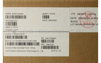 Lenovo 5CB1D34493 Tastatur inkl. Topcase ASM_FRA L82NJ S/G DIS