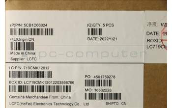 Lenovo 5CB1D66024 Tastatur inkl. Topcase schweiz L82NJ S/G DIS