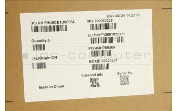 Lenovo 5CB1D66554 Tastatur inkl. Topcase ASM_HUN WT 82KE SR