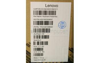 Lenovo 5CB1D66591 Tastatur inkl. Topcase ASM_ARA_H20WJ SG