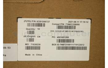 Lenovo 5CB1D66727 Tastatur inkl. Topcase ASM_BEL C 82K2 E3