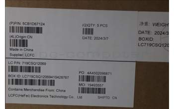 Lenovo 5CB1D67124 Tastatur inkl. Topcase ASM_UK L81WA BKNFPLIPC