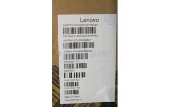 Lenovo 5CB1D69337 C-Cover with keyboard, German, Grey, UK
