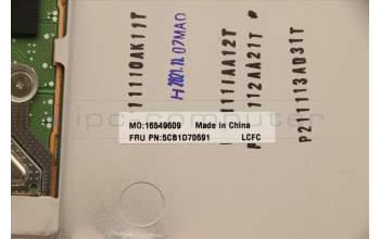 Lenovo 5CB1D70691 Tastatur inkl. Topcase schweiz L82L0 CGY