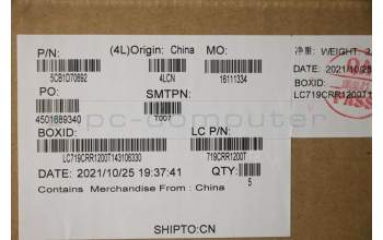 Lenovo 5CB1D70692 Tastatur inkl. Topcase ASM_TC L82L0 CGY