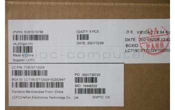 Lenovo 5CB1E19788 Tastatur inkl. TopcaseASM_NORDIC L82LVNFP_CG