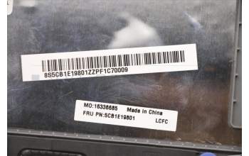 Lenovo 5CB1E19801 C-Cover with keyboard,Hebrew,Cloud Grey,Non_Fingerprint