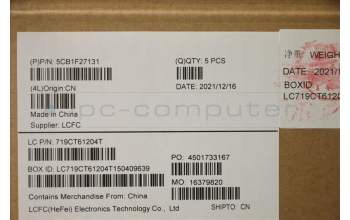 Lenovo 5CB1F27131 C-Cover with keyboard,Russian,Cloud Grey,Non_Backlight,Non_Fingerprint