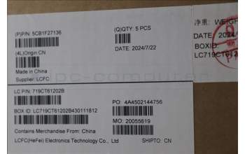 Lenovo 5CB1F27136 Tastatur inkl. Topcase ASM_HUN L82LX NFPCG