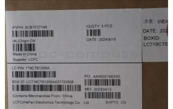 Lenovo 5CB1F27146 Tastatur inkl. Topcase französisch/arabsich L82LX NFPCG