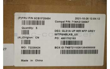 Lenovo 5CB1F28484 Tastatur inkl. TopcaseASM_ENG C82R0 NFP CG