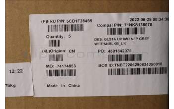 Lenovo 5CB1F28495 Tastatur inkl. TopcaseASM_UK C82R0 NFP CG