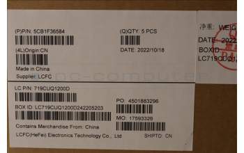 Lenovo 5CB1F36584 Tastatur inkl. Topcase ASM_ARA L82QY BK_TEX