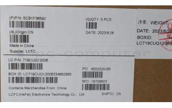 Lenovo 5CB1F36592 Tastatur inkl. Topcase französisch/arabsich L82QYBK_TEX