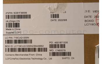 Lenovo 5CB1F36599 Tastatur inkl. Topcase ASM_ITA L82QY BK_TEX