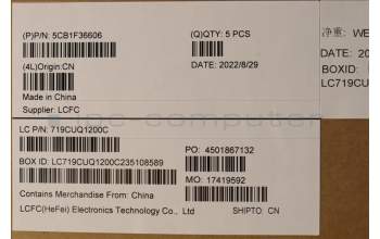 Lenovo 5CB1F36606 Tastatur inkl. Topcase ASM_RUS L82QY BK_TEX