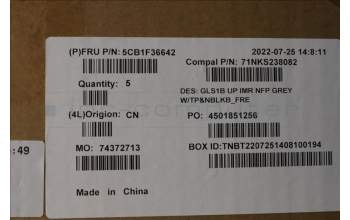 Lenovo 5CB1F36642 Tastatur inkl. TopcaseASM_FRA C82R1 NFP CG