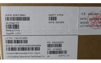 Lenovo 5CB1F36841 Tastatur inkl. Topcase ASM_UK L82QX NFP BK