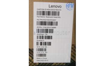 Lenovo 5CB1F36985 Tastatur inkl. Topcase ASM_POR H 82QQ SG_UMA