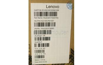 Lenovo 5CB1F36993 Tastatur inkl. Topcase ASM_UK H 82QQ SG_UMA