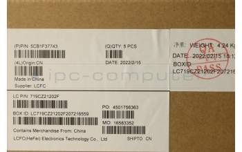 Lenovo 5CB1F37743 Tastatur inkl. Topcase deutsch L82RF SG w/RGB