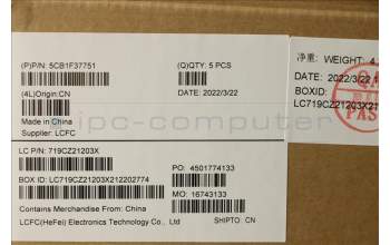 Lenovo 5CB1F37751 Tastatur inkl. Topcase ASM_KOR L82RF SG w/RGB