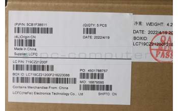 Lenovo 5CB1F38511 Tastatur inkl. Topcase spanisch L82RF SG w/RGB