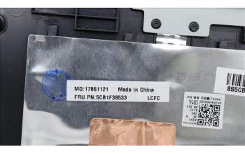 Lenovo 5CB1F38533 Tastatur inkl. Topcase ASM_HUN L82RF SG w/WH