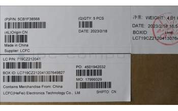 Lenovo 5CB1F38568 Tastatur inkl. Topcase ASM_JPN L82RF ST w/BU