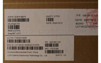 Lenovo 5CB1F38570 Tastatur inkl. Topcase ASM_LA SPA L82RF STw/BU