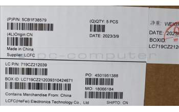 Lenovo 5CB1F38579 Tastatur inkl. Topcase ASM_TUR L82RF ST w/BU