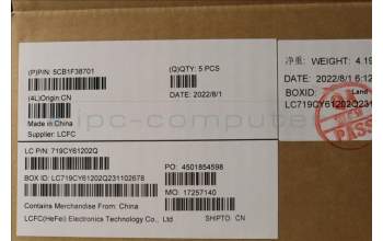 Lenovo 5CB1F38701 Tastatur inkl. Topcase ASM_FRA L82RB CLGY RGB