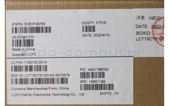 Lenovo 5CB1F38755 Tastatur inkl. Topcase ASM_EURO ENG L82RB STGY