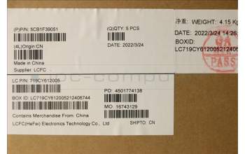 Lenovo 5CB1F39051 Tastatur inkl. Topcase ASM_KOR L82RB STGY