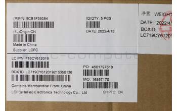 Lenovo 5CB1F39054 Tastatur inkl. Topcase ASM_POR L82RB STGY