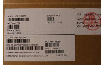 Lenovo 5CB1F39066 Tastatur inkl. Topcase ASM_BEL L82RB STGY RGB