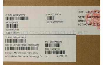 Lenovo 5CB1F39070 Tastatur inkl. Topcase ASM_ENG L82RB STGY RGB