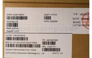 Lenovo 5CB1F39072 Tastatur inkl. Topcase ASM_FRA L82RB STGY RGB