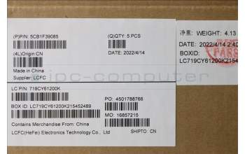 Lenovo 5CB1F39085 Tastatur inkl. Topcase ASM_NORDIC L82RBSTGYRGB