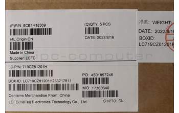 Lenovo 5CB1H18369 Tastatur inkl. Topcase ASM_KOR L82S0 SG w/RGB