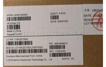 Lenovo 5CB1H22920 Tastatur inkl. Topcase ASM_BUL L82RC STGY