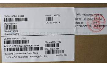 Lenovo 5CB1H23693 Tastatur inkl. Topcase ASM_TC L82RC STGY RGB