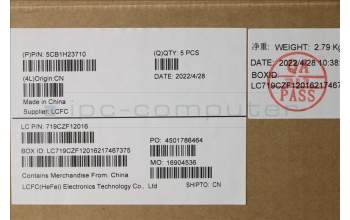 Lenovo 5CB1H23710 Tastatur inkl. Topcase ASM_ITA L82LU GREY