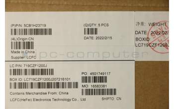 Lenovo 5CB1H23719 Tastatur inkl. Topcase schweiz L82LU GREY