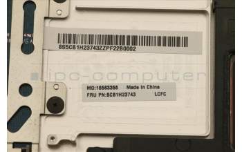 Lenovo 5CB1H23743 C-Cover with keyboard, Czech Slovakian, Oatmeal, UK