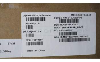 Lenovo 5CB1H24600 Tastatur inkl. Topcase französisch/arabsich C 82UD BL